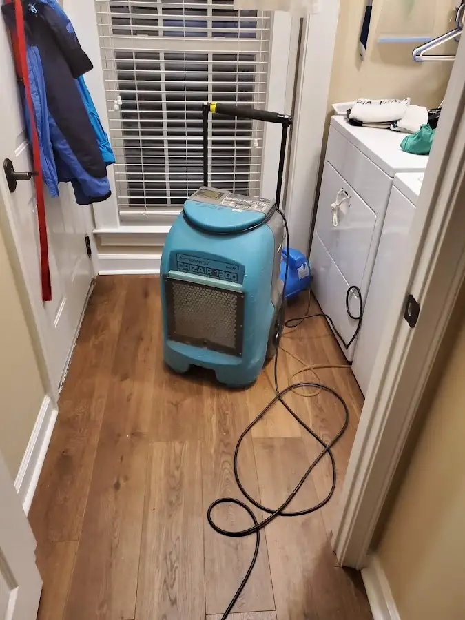 Commercial dehumidifier deployed for Flood Damage Cleanup in North Union